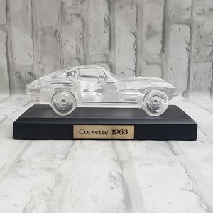 1963 Corvette Window Glass Crystal Car Paperweight